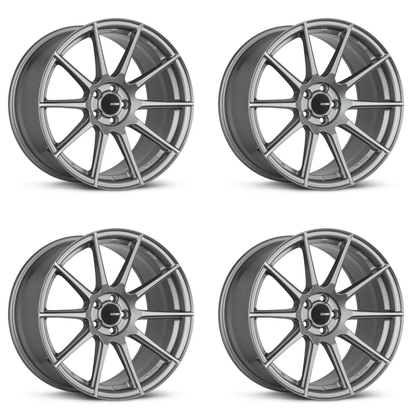 (set of 4) Enkei TS10 Grey | 18x9.5" +35mm | 5x114.3mm Wheels