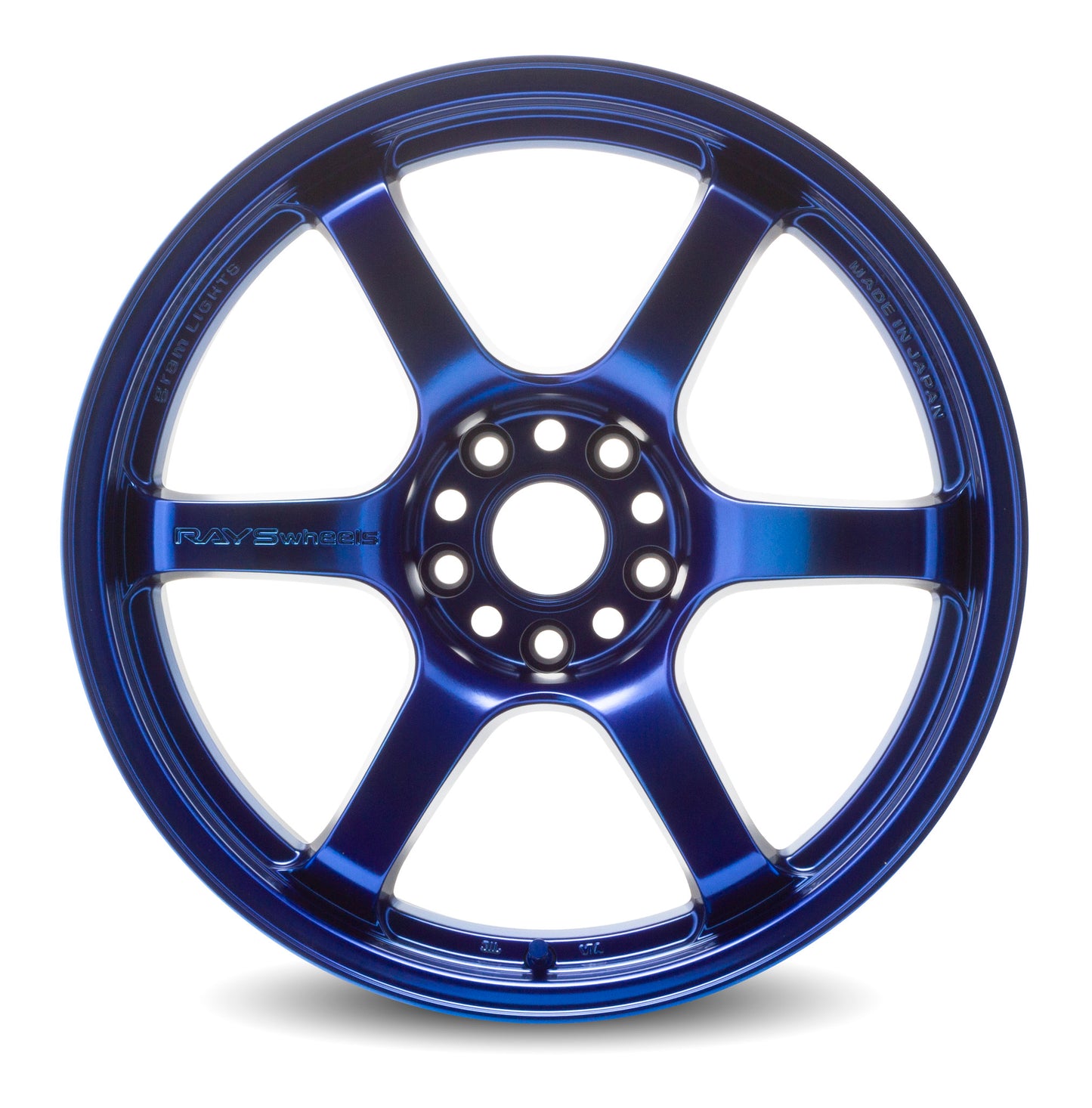 Gram Lights 57DR 18x10.5 +22 5x114.3 Spatta Blue (SET)