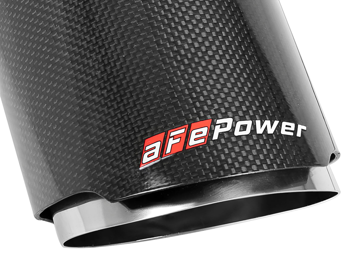 aFe 4-1/2in Carbon Fiber OE Replacement Exhaust Tips | Dodge Charger/Hellcat (15-19) (49C32068-C)