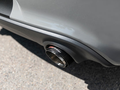 aFe 4-1/2in Carbon Fiber OE Replacement Exhaust Tips | Dodge Charger/Hellcat (15-19) (49C32068-C)