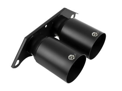 aFe MACH Force-Xp 4in Satin Black OE Tips | Porsche 911 GT3 (14-16,18-19) (49C36435-B)