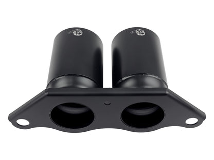 aFe MACH Force-Xp 4in Satin Black OE Tips | Porsche 911 GT3 (14-16,18-19) (49C36435-B)