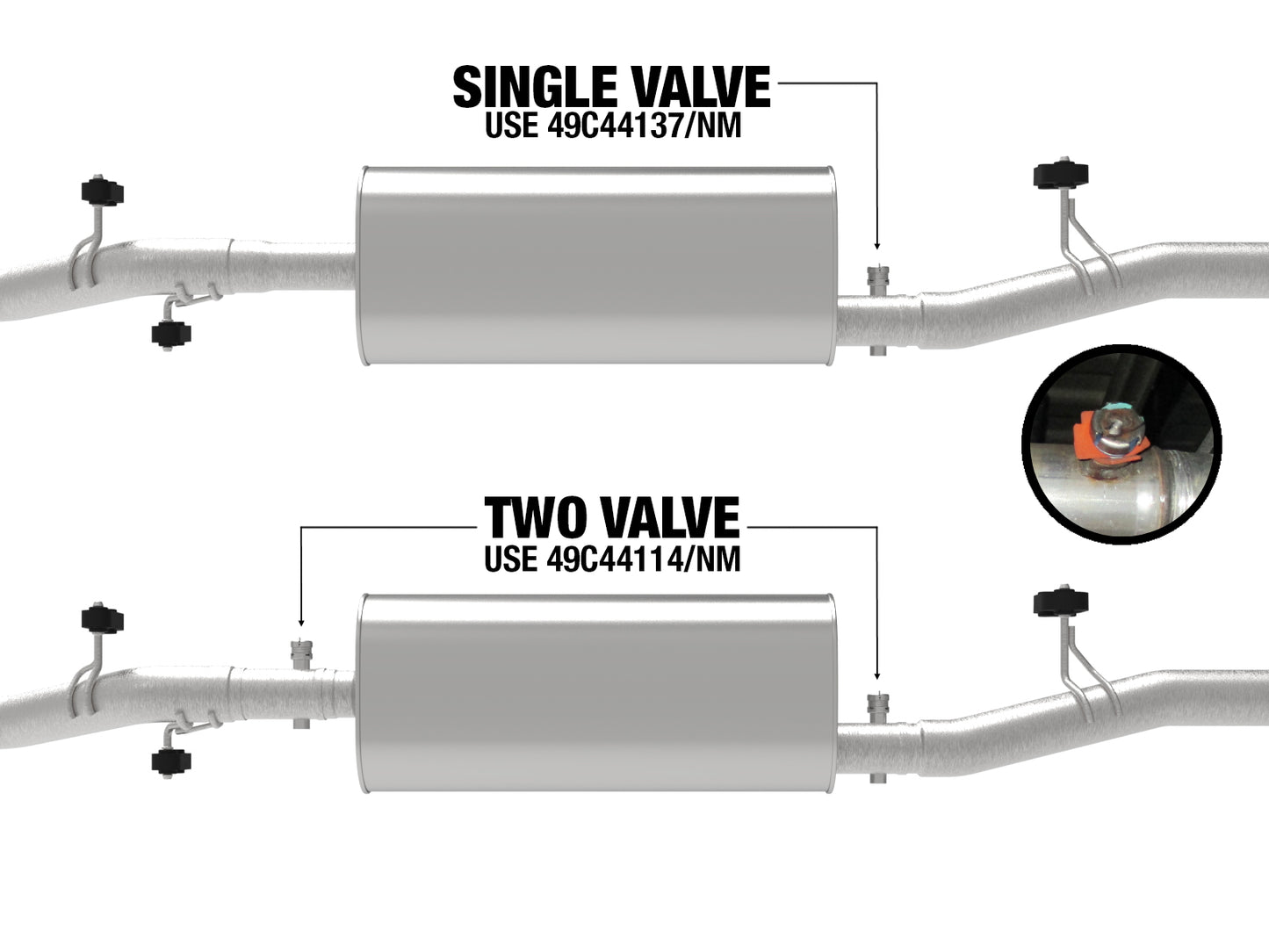 aFe Apollo GT Series 409 SS Muffler Upgrade Pipe | Silverado 1500 (20-21,23) (49C44137)