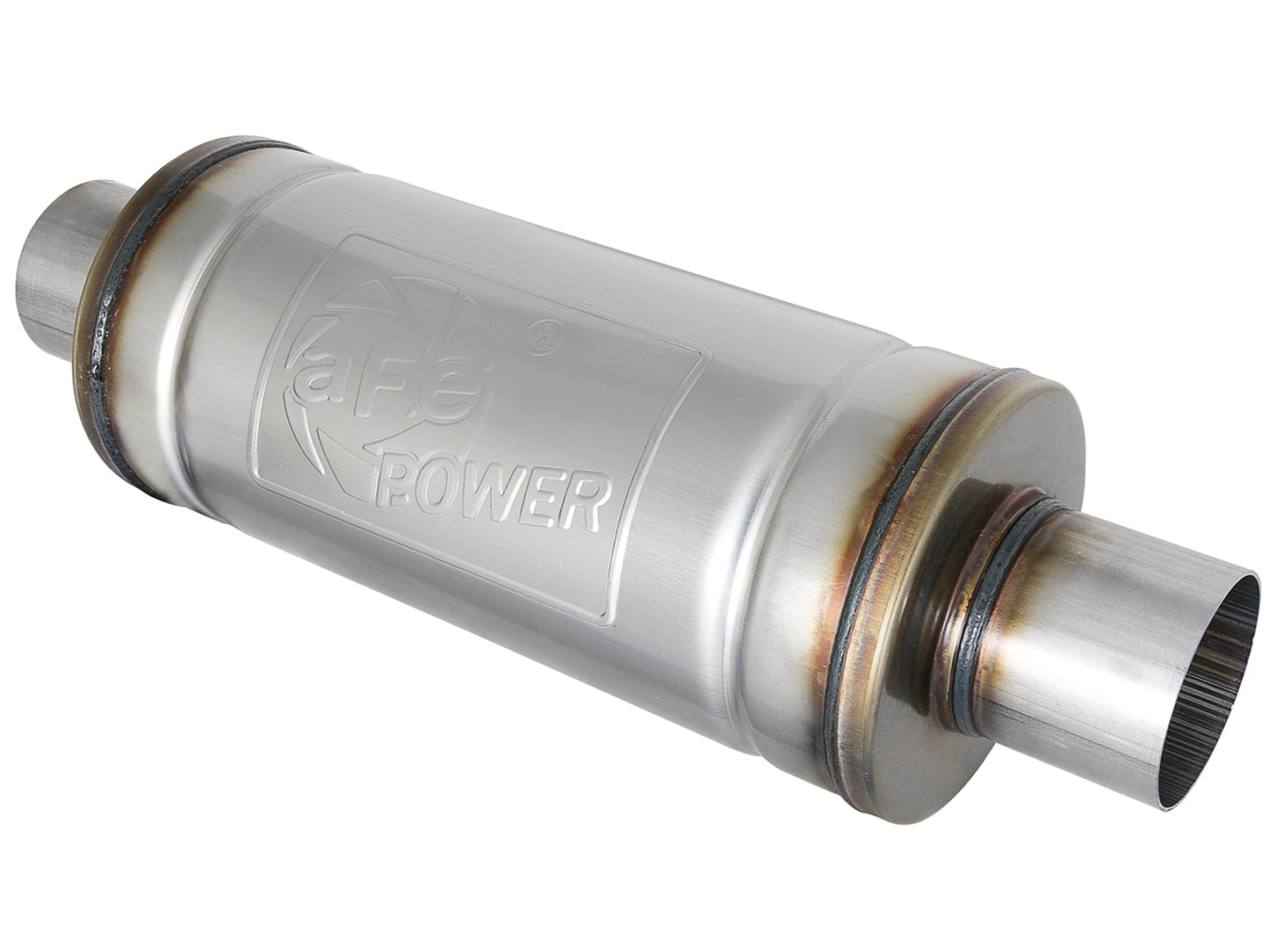 aFe SS 2.5in Center/Center Muffler | Universal 14in L (49M00007)