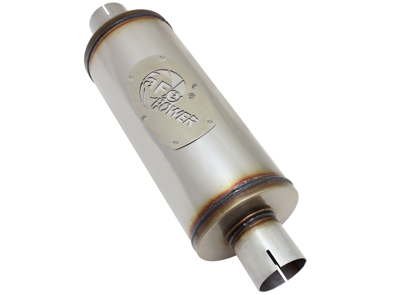 aFe SS 2.5in Center/Center Muffler | Universal 14in L (49M00007)