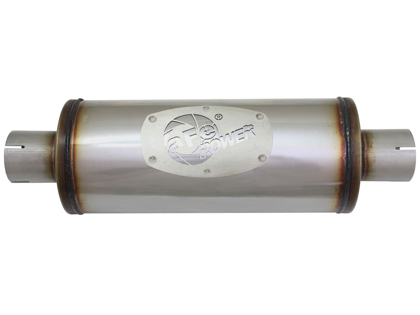 aFe SS 2.5in Center/Center Muffler | Universal 14in L (49M00007)