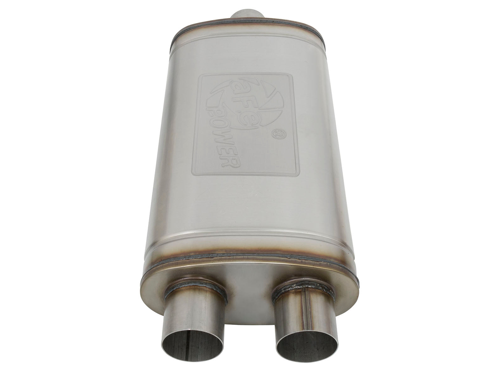 aFe MACH Force-Xp 409 SS Muffler | Universal 3in Center Inlet / 3in Outlet (49M00015)
