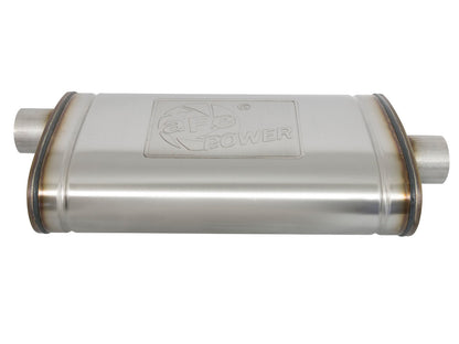 aFe MACH Force-Xp 409 SS Muffler | Universal 3in Center Inlet / 3in Outlet (49M00016)