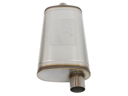 aFe MACH Force-Xp 409 SS Muffler | Universal 3in Center Inlet / 3in Outlet (49M00016)