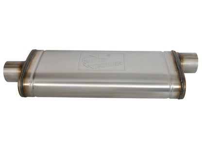 aFe MACH Force-Xp 409 SS Muffler | Universal 3in Center Inlet / 3in Outlet (49M00017)