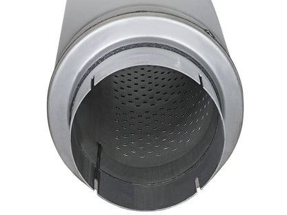 aFe ATLAS 5in Center/Center Aluminized Steel Muffler | Universal (49M00023)