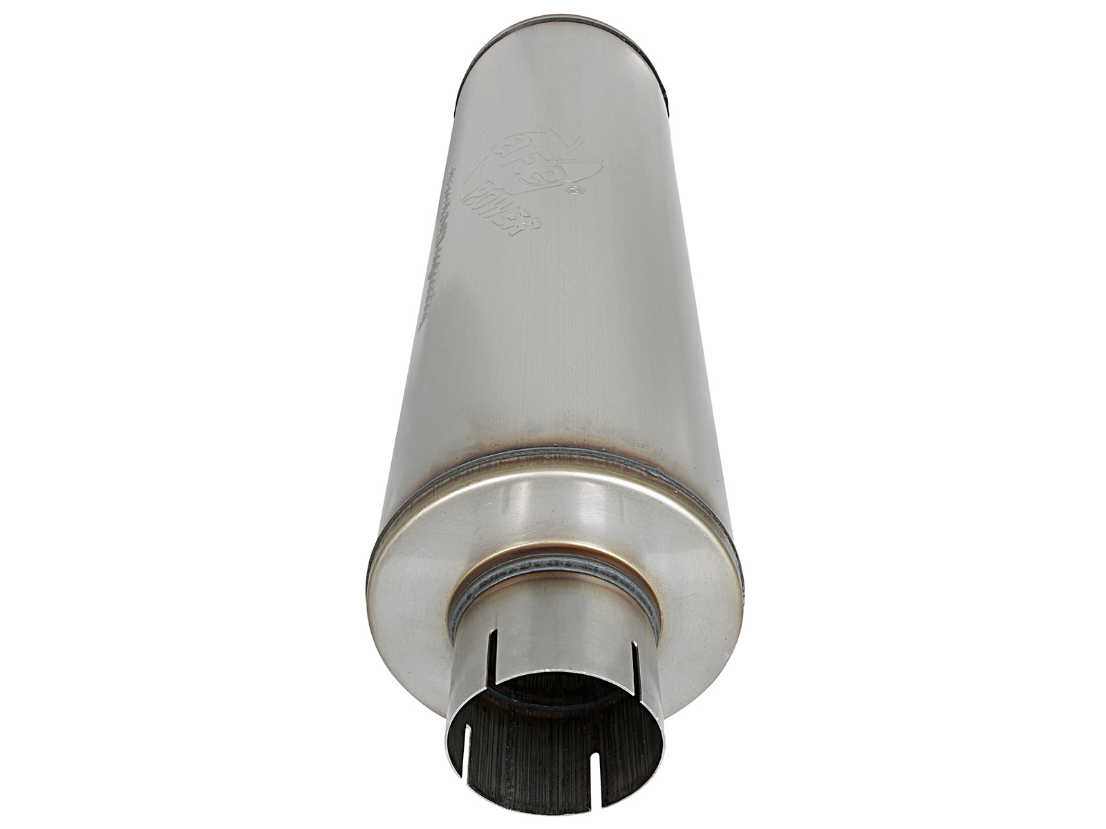 aFe MACH Force-Xp 409 3-1/2in ID x 7in Dia x 24in L Stainless Steel Round Muffler | (49M00024)