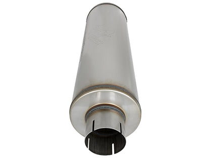 aFe MACH Force-Xp 409 3-1/2in ID x 7in Dia x 24in L Stainless Steel Round Muffler | (49M00024)