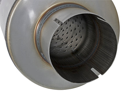 aFe MACH Force-Xp 409 3-1/2in ID x 7in Dia x 24in L Stainless Steel Round Muffler | (49M00024)