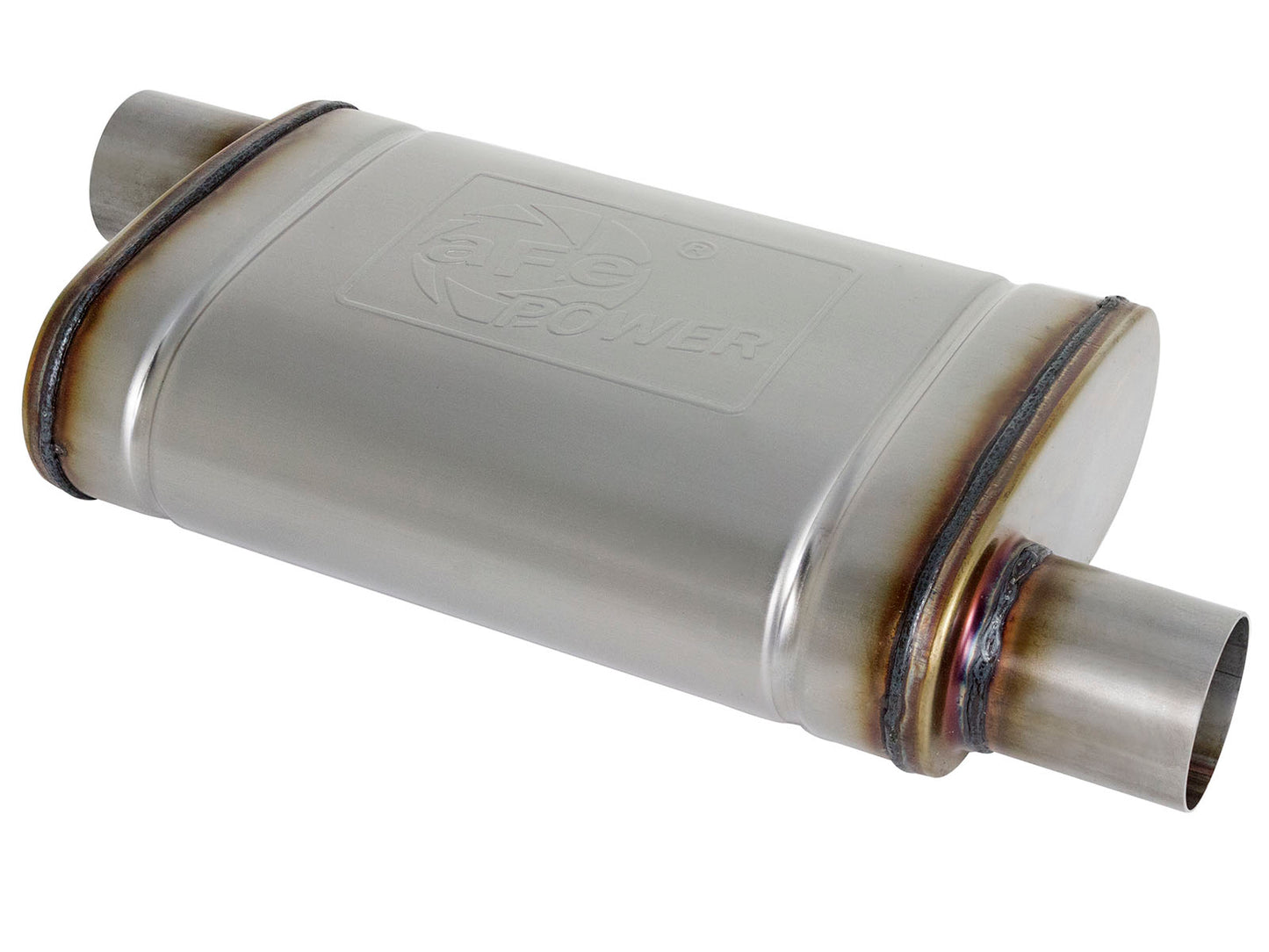 aFe MACH Force-Xp 409 SS Muffler | Universal 2.5in Offset/Offset (49M00028)