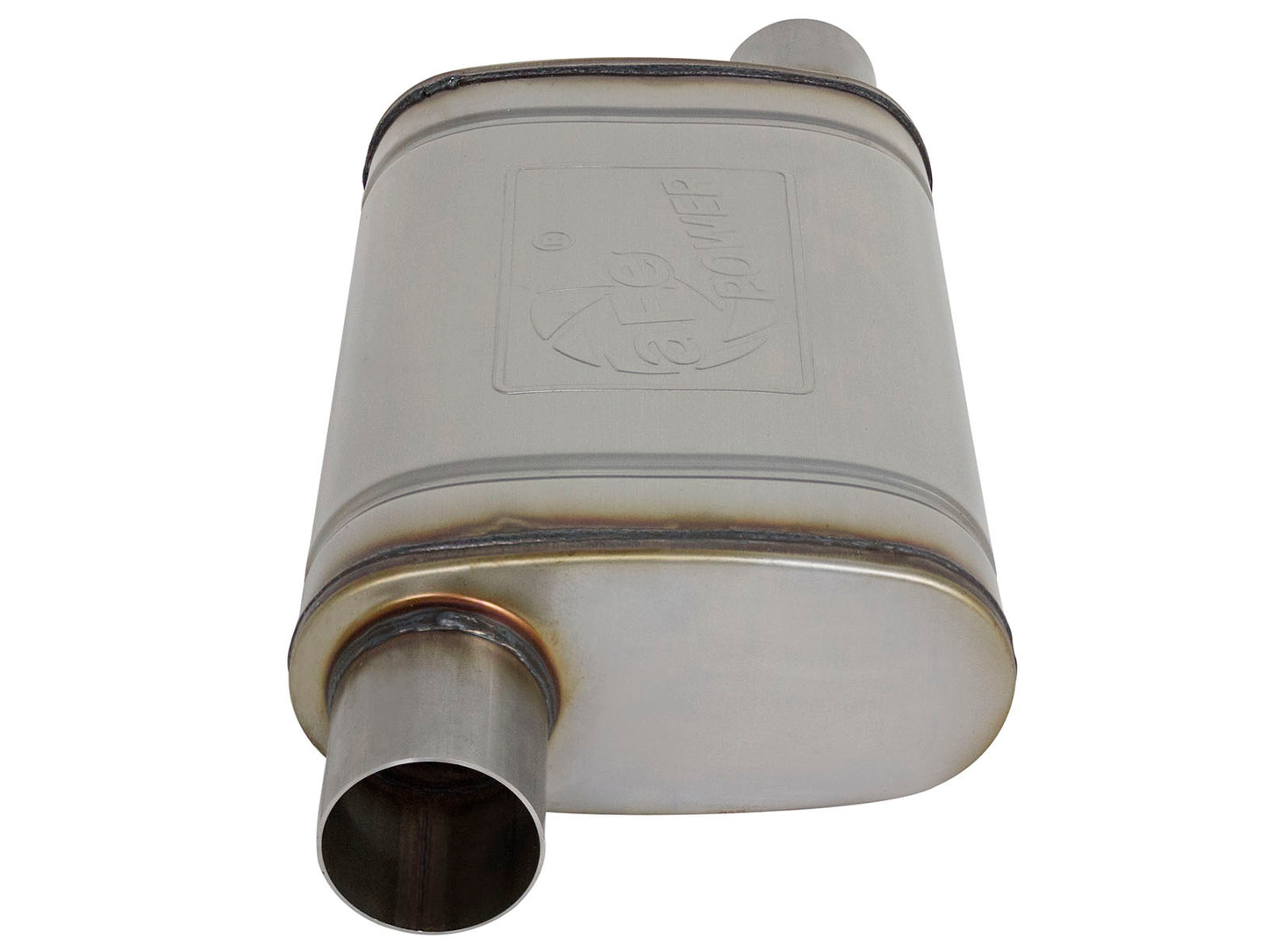 aFe MACH Force-Xp 409 SS Muffler | Universal 2.5in Offset/Offset (49M00028)
