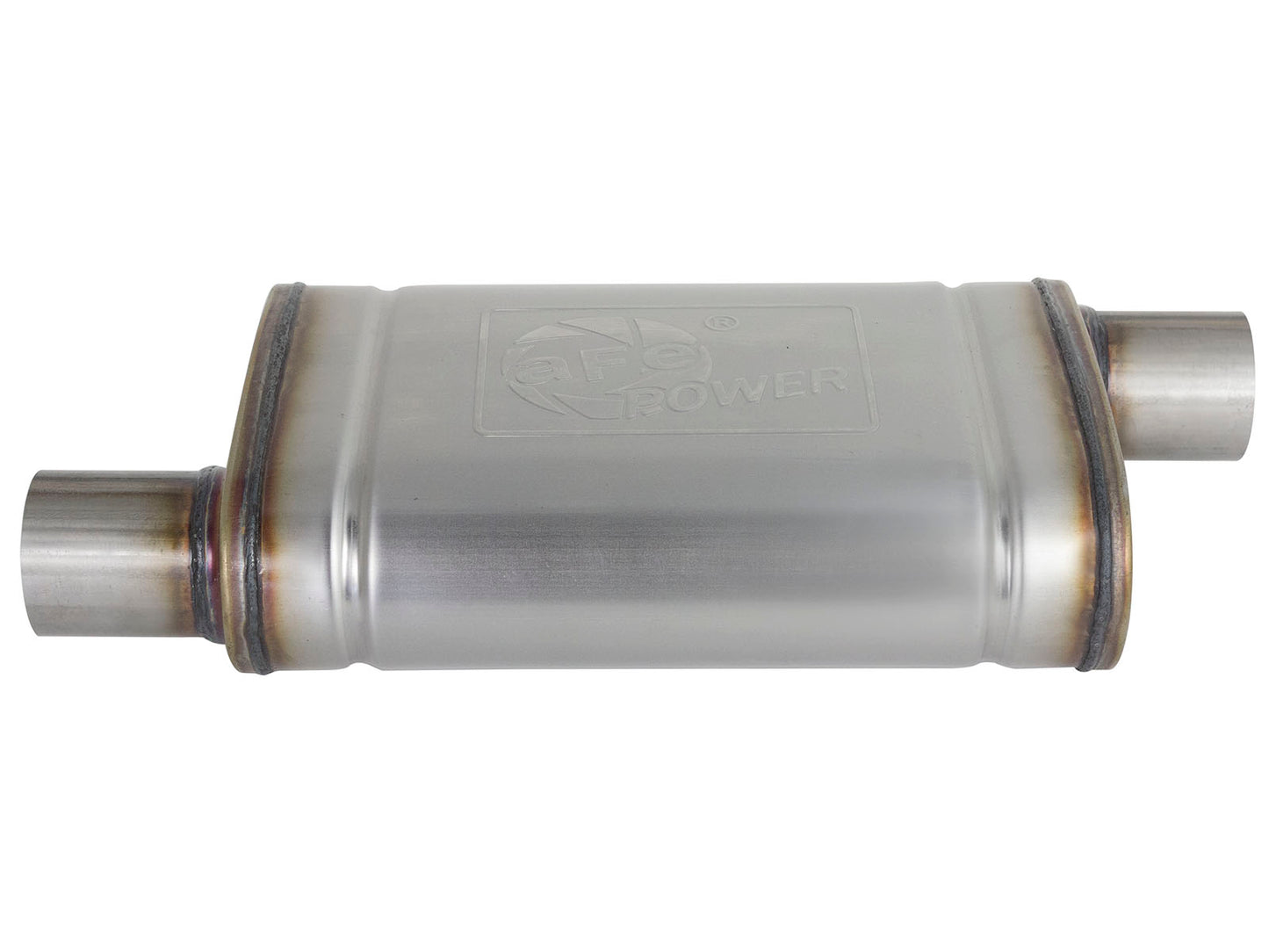 aFe MACH Force-Xp 409 SS Muffler | Universal 2.5in Offset/Offset (49M00028)