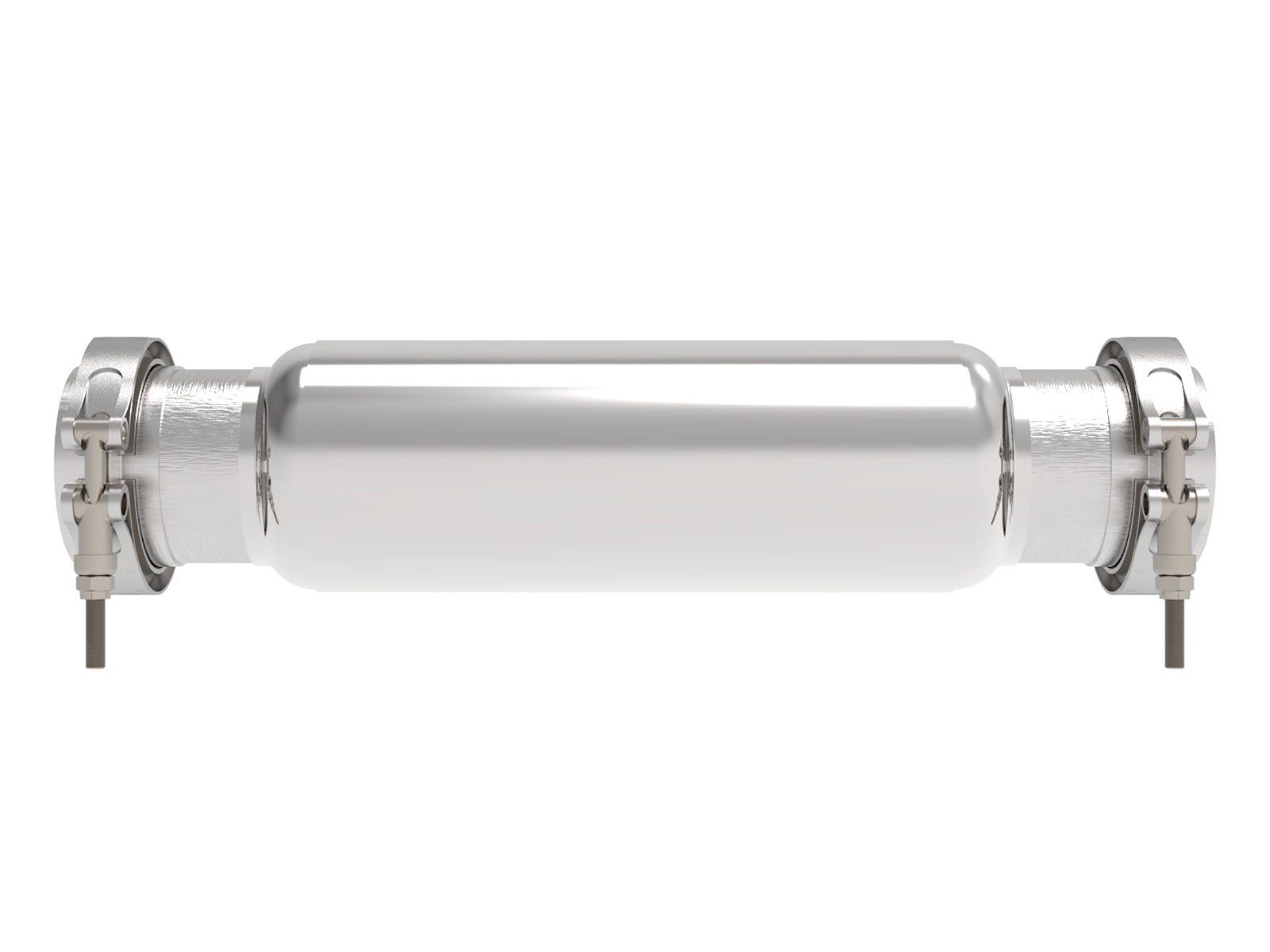 aFe MACH Force-Xp Resonator 3 IN Inlet/Outlet x 4 IN Dia. x 12 IN Body x 16 IN Overall Length