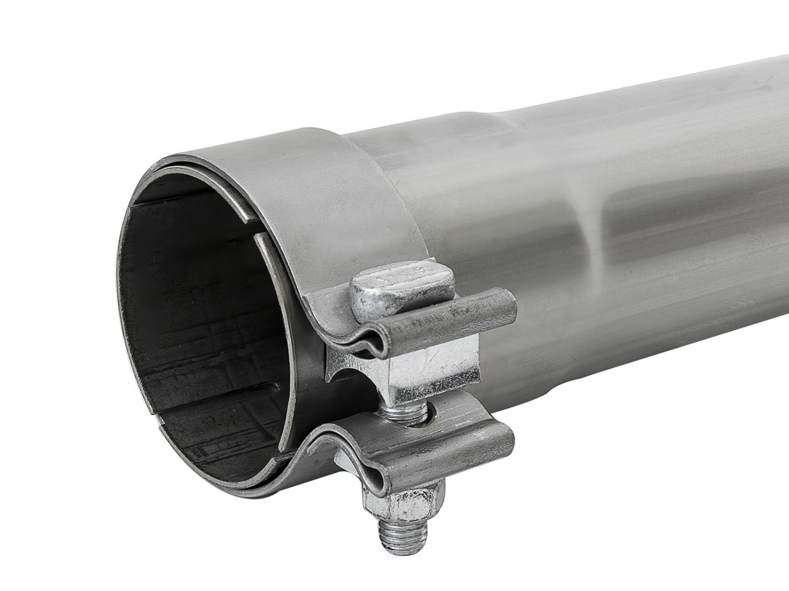 aFe MACH Force-Xp Resonator Delete Pipe 3 IN Inlet/Outlet x 3 IN Dia. x 19 IN Overall L w/ Clamps
