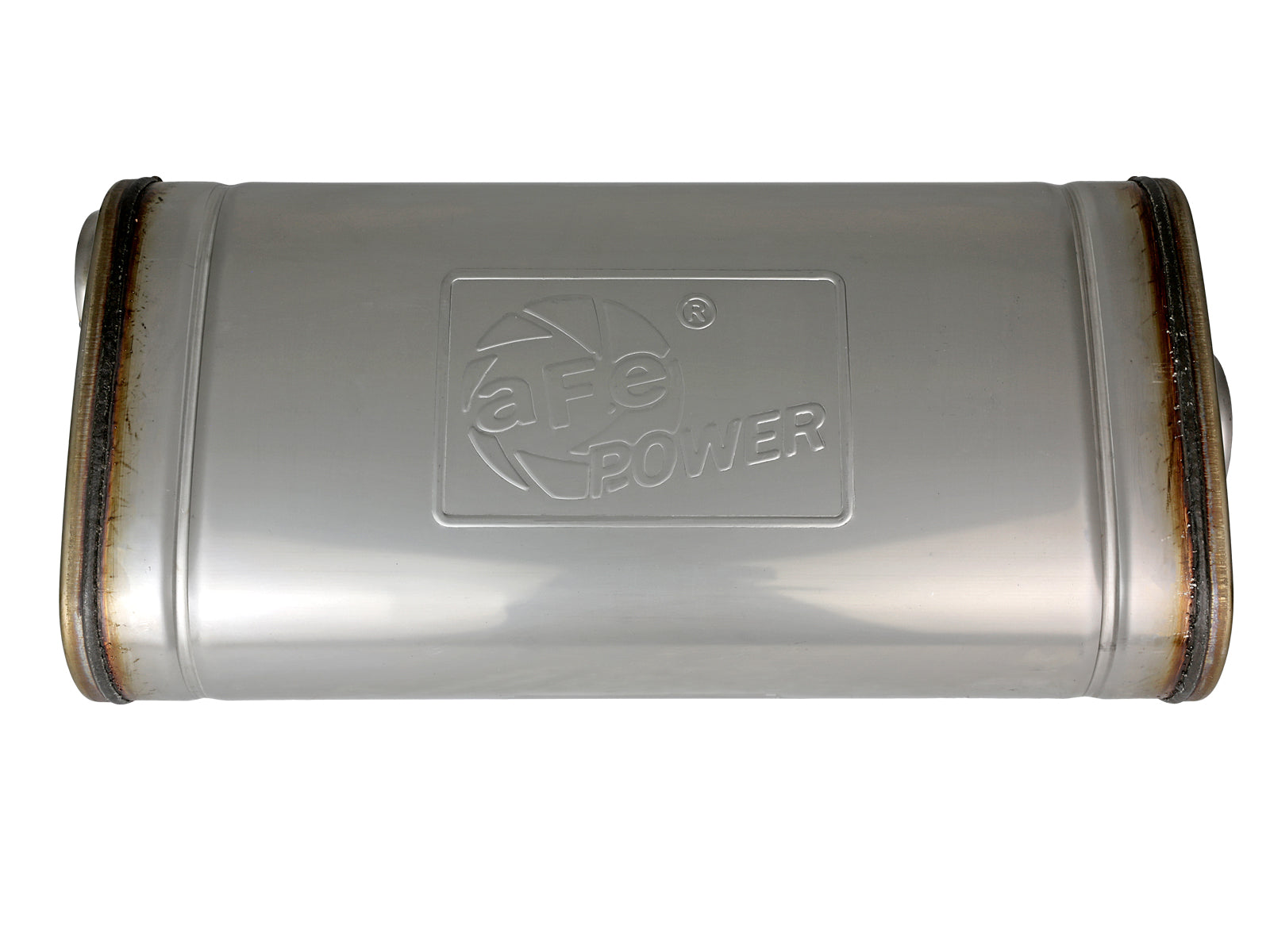 aFe MACH Force-Xp SS Muffler | 2.5in Center/Offset 18in L x 9in W x 4in H (49M30019)