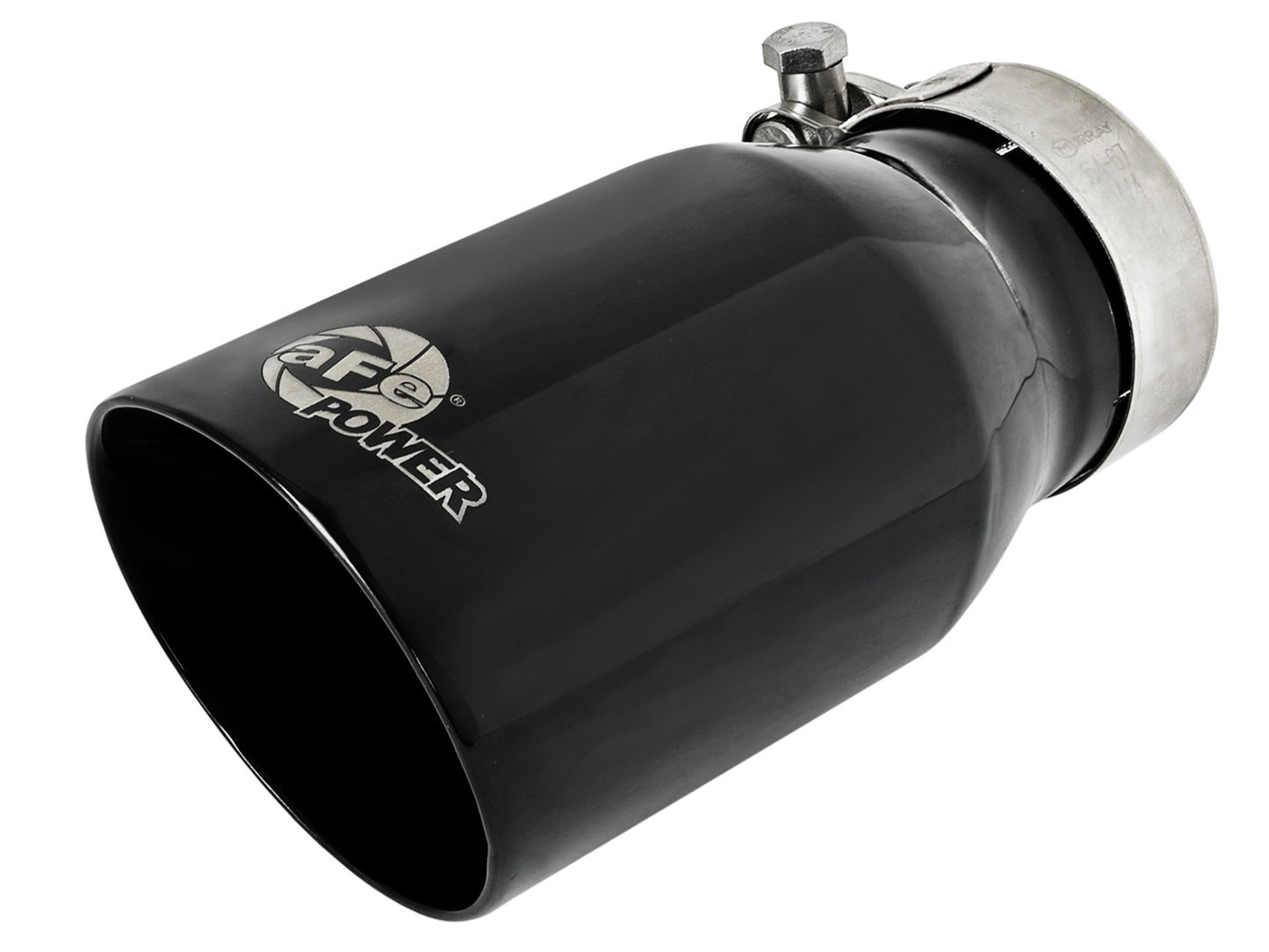 aFe 409 Stainless Steel Clamp-On Exhaust Tip Black | MACH Force-Xp (49T25354-B07)