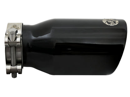 aFe 409 Stainless Steel Clamp-On Exhaust Tip Black | MACH Force-Xp (49T25354-B07)