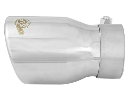 aFe 2.5in Inlet / 3.5in Outlet SS Clamp-On Exhaust Tip | Polished (49T25354-P06)