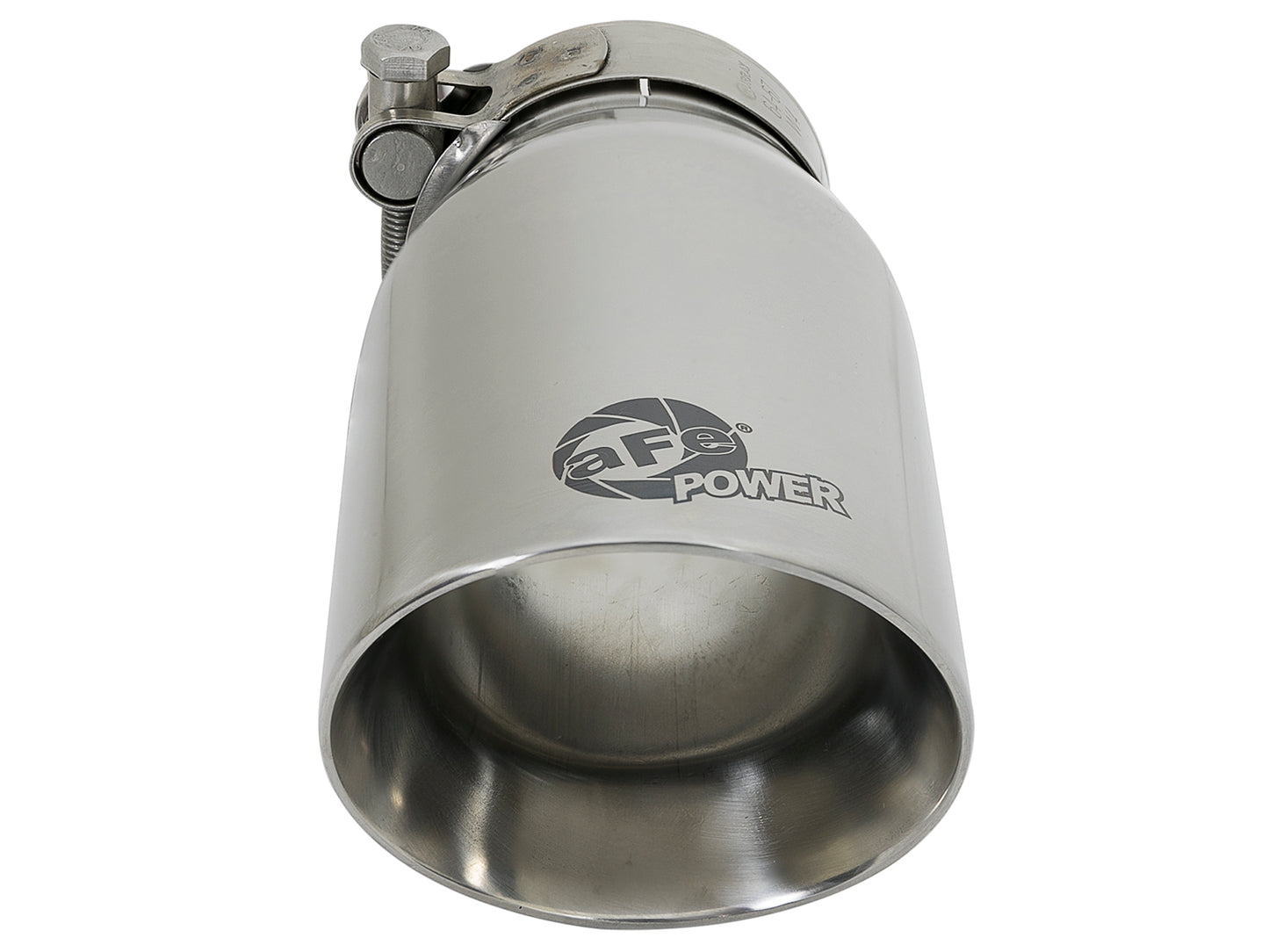 aFe MACH Force-Xp SS 2.5in Inlet/3.5in Outlet Clamp-On Exhaust Tip (49T25354-P07)