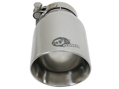 aFe MACH Force-Xp SS 2.5in Inlet/3.5in Outlet Clamp-On Exhaust Tip (49T25354-P07)
