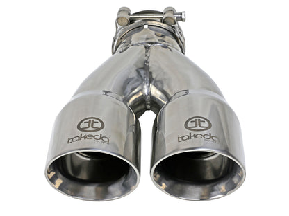 aFe 2.5in 304 Stainless Steel Clamp-on Polished Exhaust Tip | Takeda (49T25364-P10)