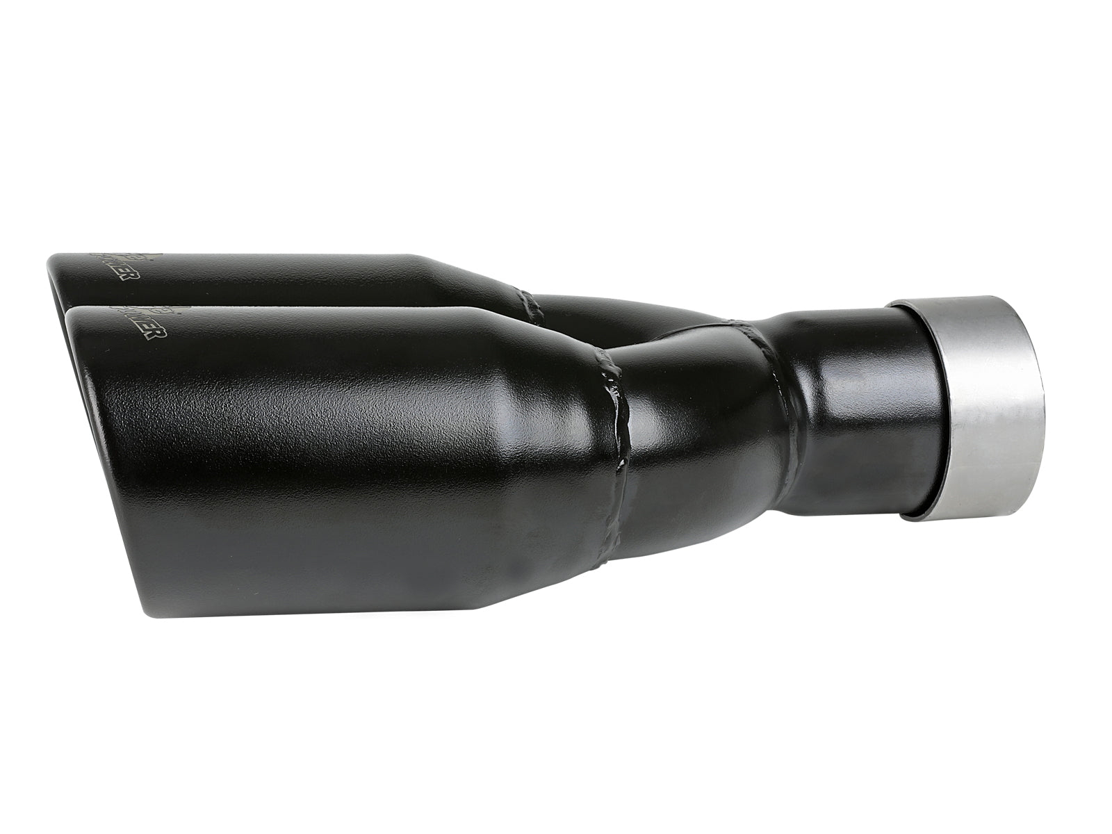 aFe 2.5in Inlet 3.5in Outlet SS Clamp-on Exhaust Tip Black | MACH Force-Xp 49T25374-B12
