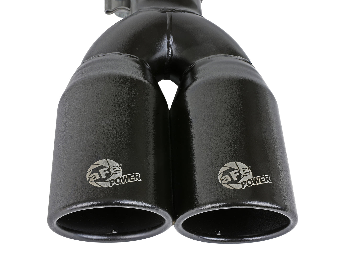 aFe 2.5in Inlet 3.5in Outlet SS Clamp-on Exhaust Tip Black | MACH Force-Xp 49T25374-B12
