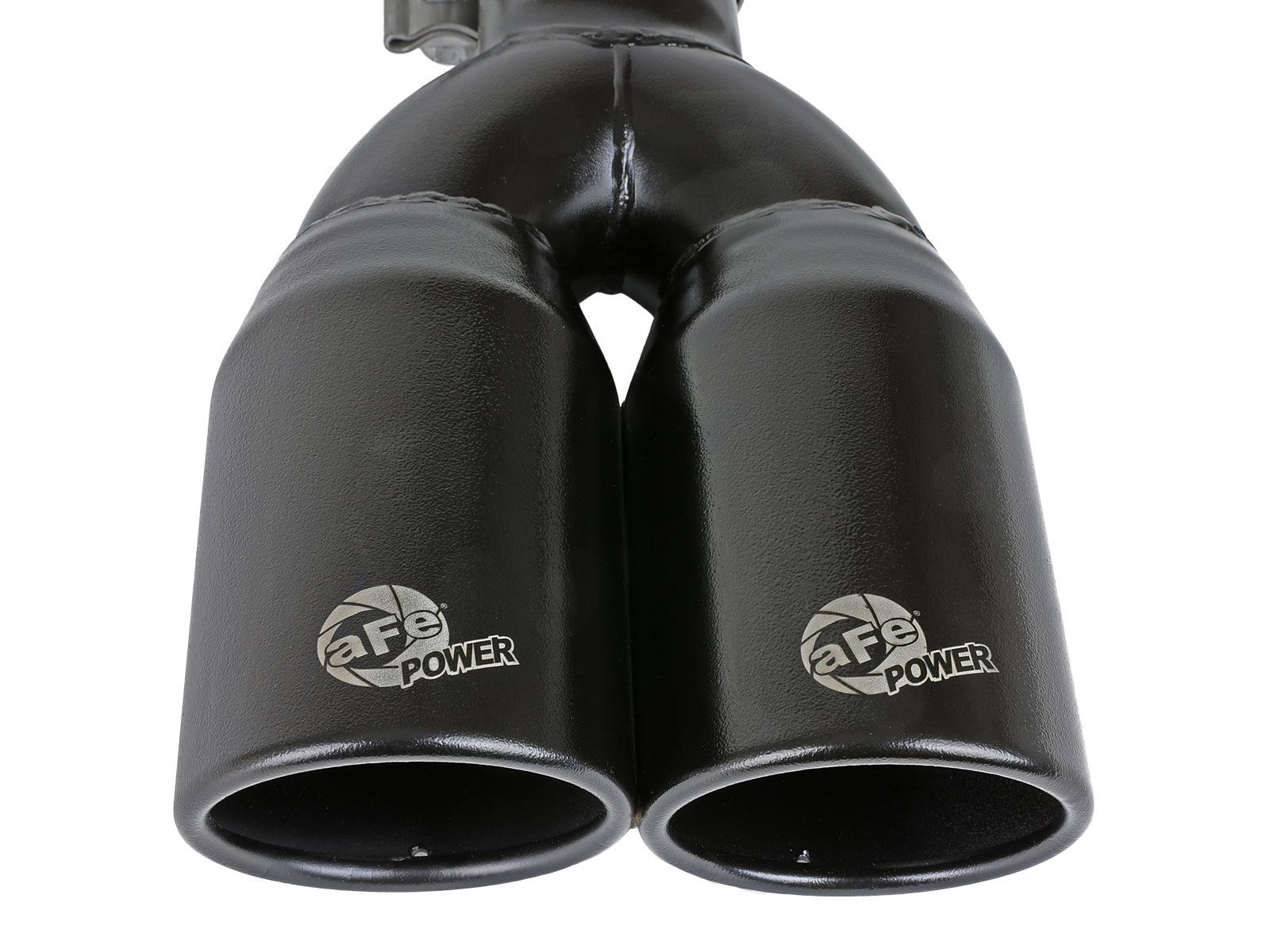 aFe 2.5in Inlet 3.5in Outlet SS Clamp-on Exhaust Tip Black | MACH Force-Xp 49T25374-B12