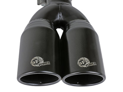aFe 2.5in Inlet 3.5in Outlet SS Clamp-on Exhaust Tip Black | MACH Force-Xp 49T25374-B12