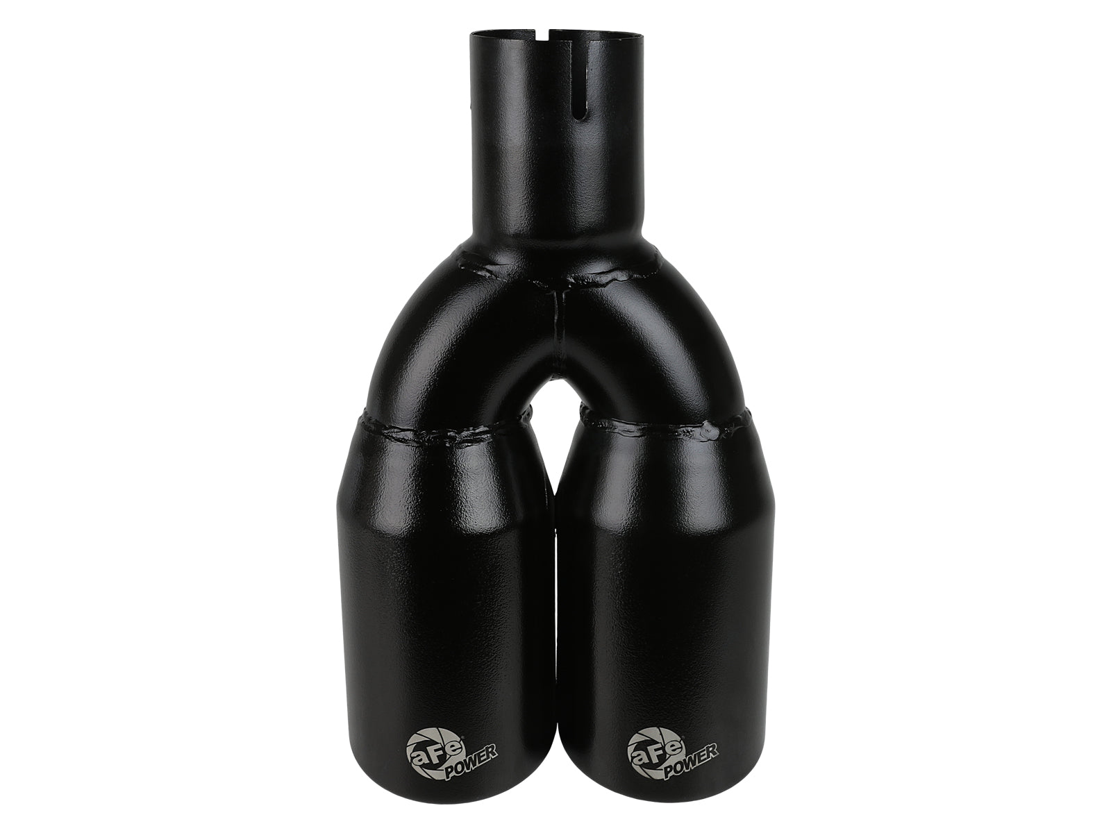 aFe 2.5in Inlet 3.5in Outlet SS Clamp-on Exhaust Tip Black | MACH Force-Xp 49T25374-B12