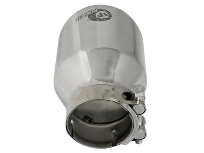 aFe 2.5in Inlet/4in Outlet/6in L Clamp-On SS Exhaust Tip (49T25404-P06)