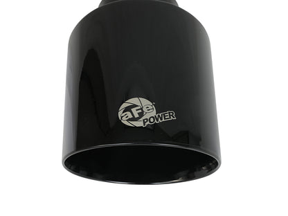 aFe 2.5in Inlet 4.5in Outlet 7in L SS Clamp-On Exhaust Tip Black | MACH Force-Xp 49T25454-B071