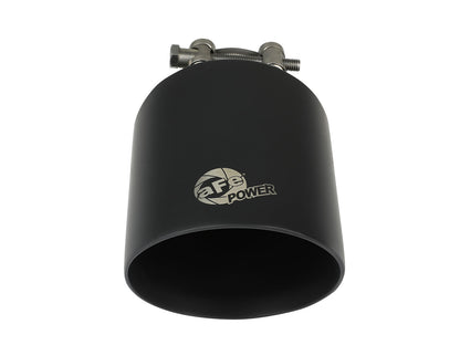 aFe 2.5in. Clamp-On Exhaust Tip 304 Stainless Steel Black Velvet | (49T25454-B072)