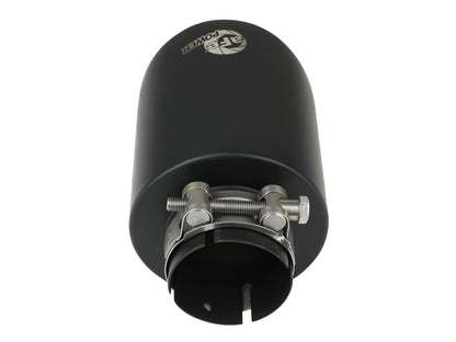 aFe 2.5in. Clamp-On Exhaust Tip 304 Stainless Steel Black Velvet | (49T25454-B072)