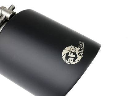 aFe 2.5in. Clamp-On Exhaust Tip 304 Stainless Steel Black Velvet | (49T25454-B072)