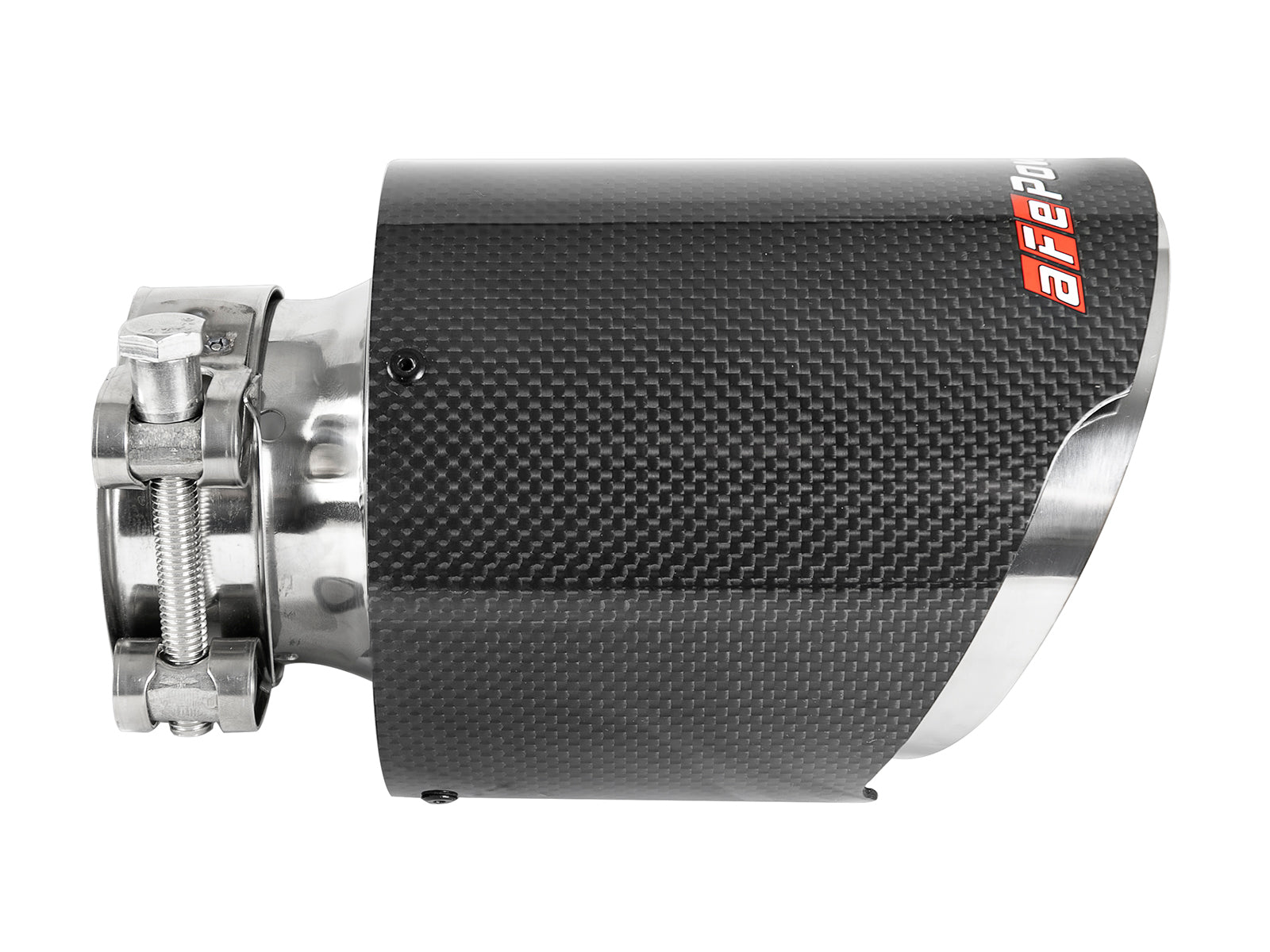 aFe MACH Force-Xp 2.5in Clamp-On Exhaust Tip 304 Stainless Steel Carbon Fiber | (49T25454-C07)
