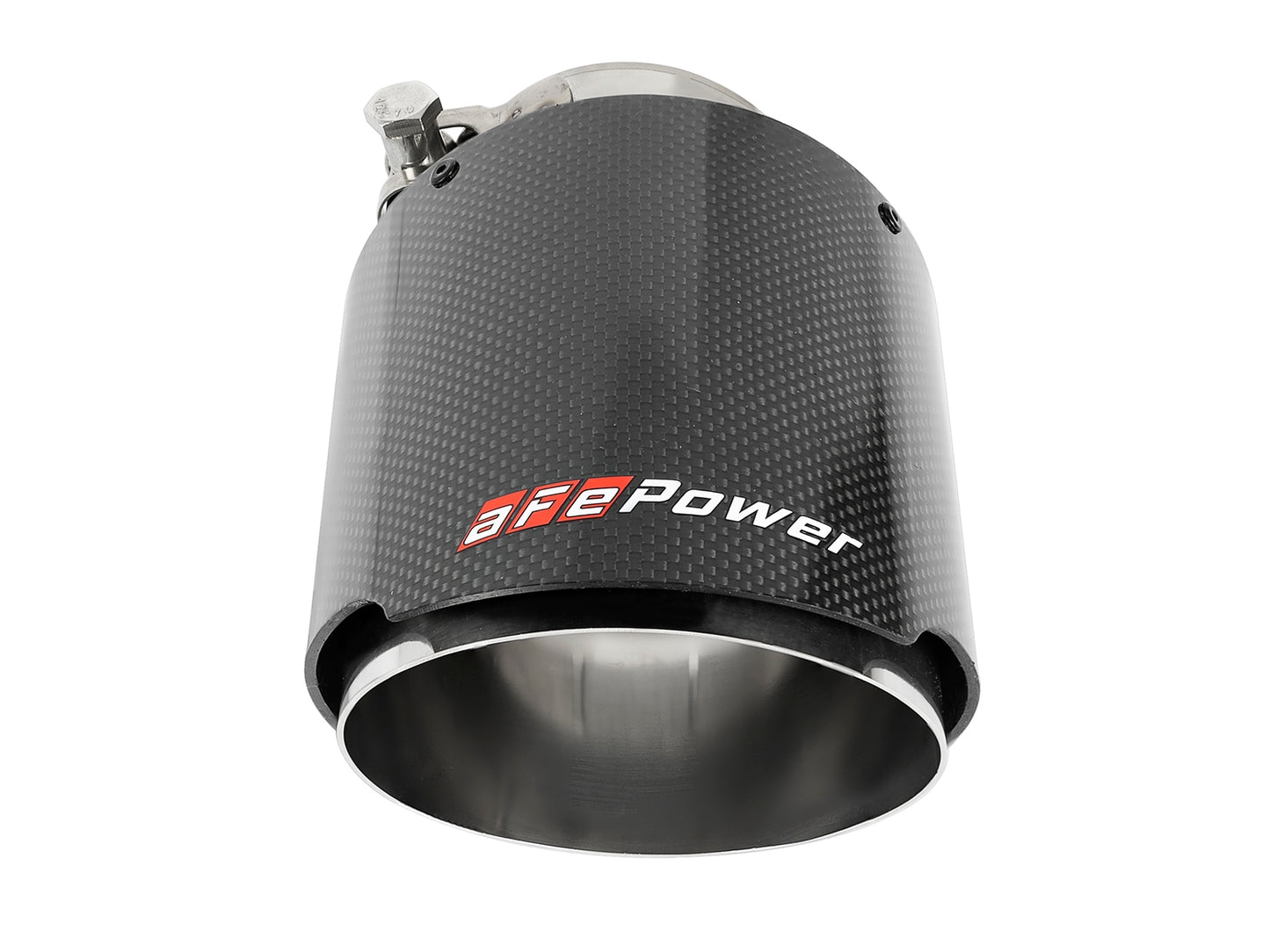 aFe MACH Force-Xp 2.5in Clamp-On Exhaust Tip 304 Stainless Steel Carbon Fiber | (49T25454-C07)