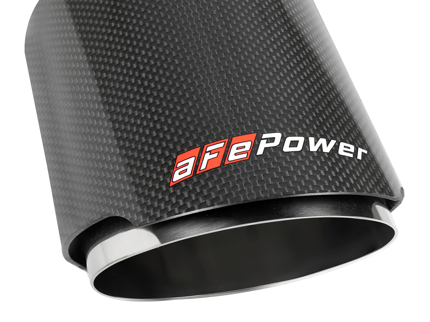 aFe MACH Force-Xp 2.5in Clamp-On Exhaust Tip 304 Stainless Steel Carbon Fiber | (49T25454-C07)
