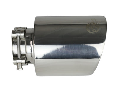 aFe 2.5in Clamp-On Exhaust Tip 304 Stainless Steel Polished | MACH Force-Xp (49T25454-P071)