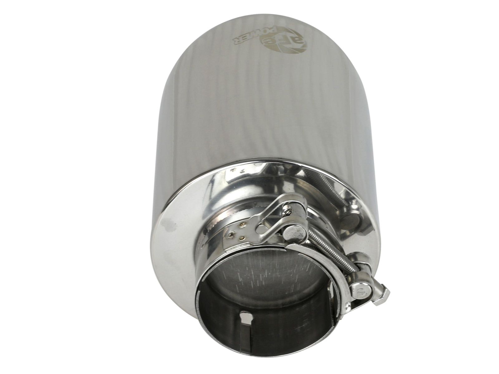 aFe 2.5in Clamp-On Exhaust Tip 304 Stainless Steel Polished | MACH Force-Xp (49T25454-P071)