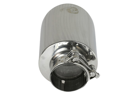aFe 2.5in Clamp-On Exhaust Tip 304 Stainless Steel Polished | MACH Force-Xp (49T25454-P071)