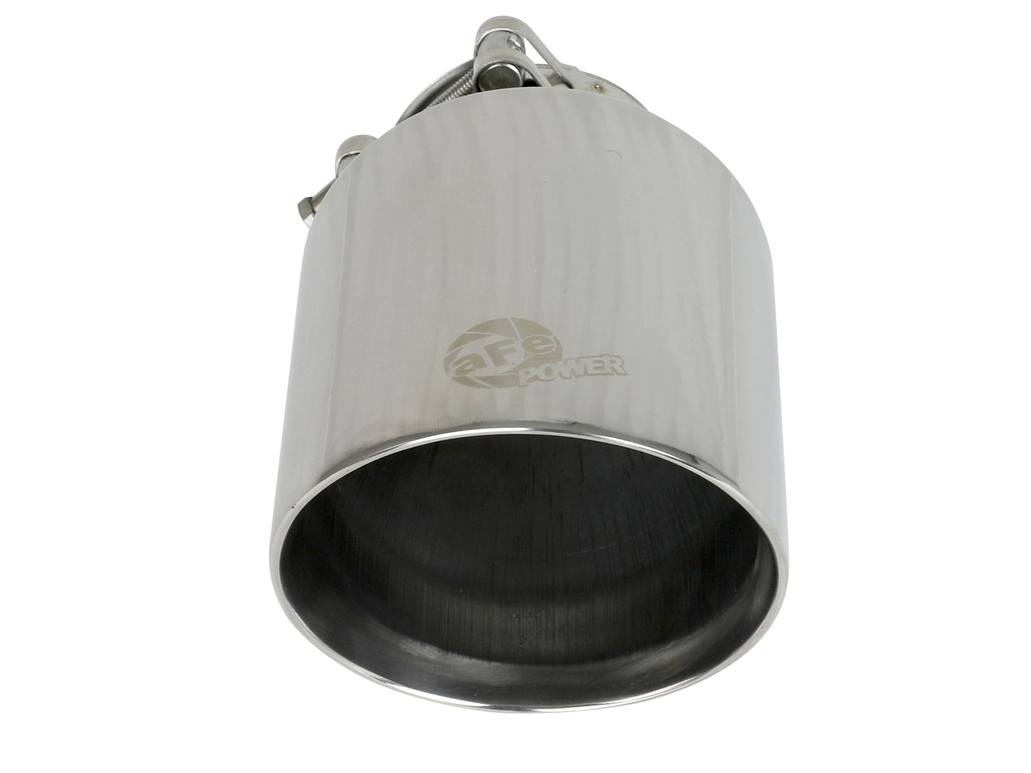 aFe 2.5in Clamp-On Exhaust Tip 304 Stainless Steel Polished | MACH Force-Xp (49T25454-P071)