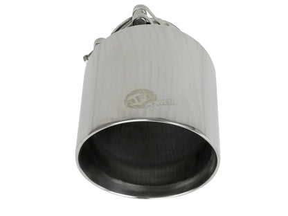 aFe 2.5in Clamp-On Exhaust Tip 304 Stainless Steel Polished | MACH Force-Xp (49T25454-P071)