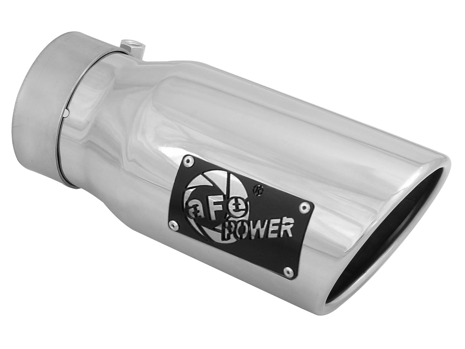 aFe MACH Force-Xp SS 3in Inlet/4in Outlet/9in Length Clamp-On Exhaust Tip (49T30401-P09)
