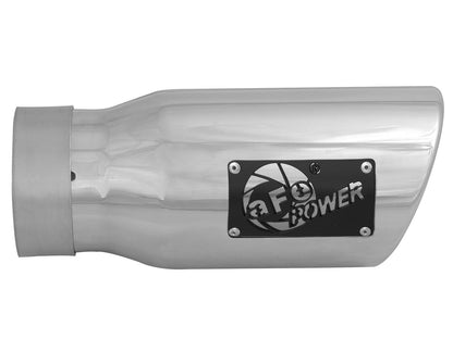aFe MACH Force-Xp SS 3in Inlet/4in Outlet/9in Length Clamp-On Exhaust Tip (49T30401-P09)